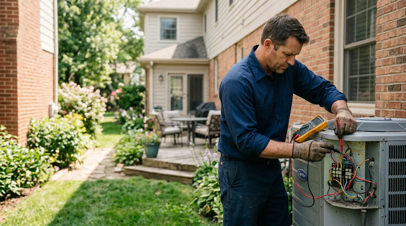 HVAC technician working near East Ryegate, VT